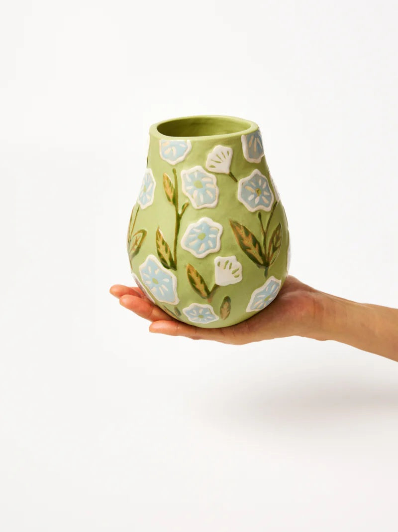 Jones & Co Juniper Vase Green