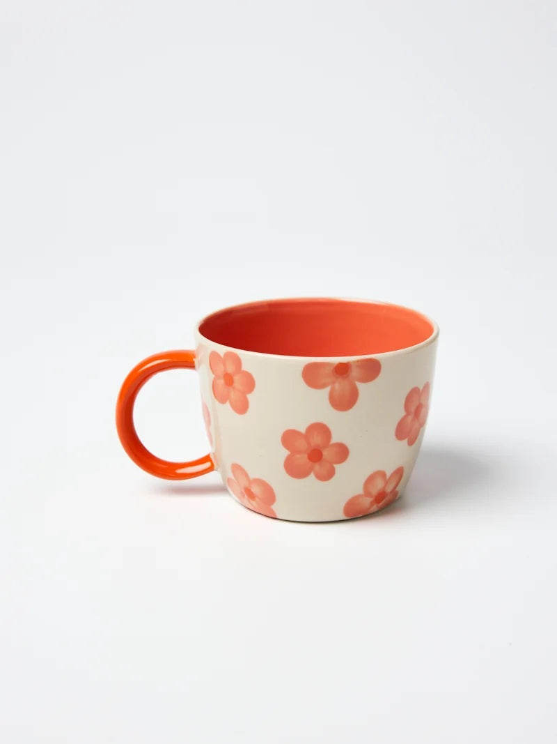 Jones & Co Chino Mug Daisy Peach
