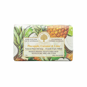 Wavertree & London Pineapple, Coconut & Lime Soap Bar 200g