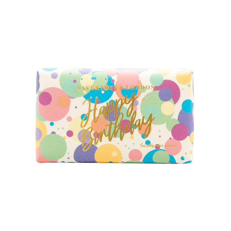 Wavertree & London Happy Birthday Confetti Soap Bar 200g