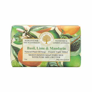 Wavertree & London Basil Lime Mandarin Soap Bar 200g