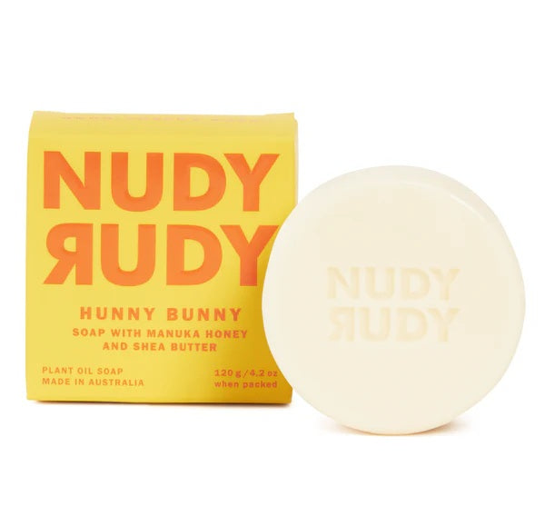 Nudy Rudy Hunny Bunny Bar Soap Puck 120g