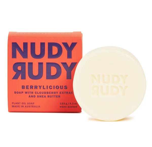 Nudy Rudy Berrylicious Soap Bar Puck 120g