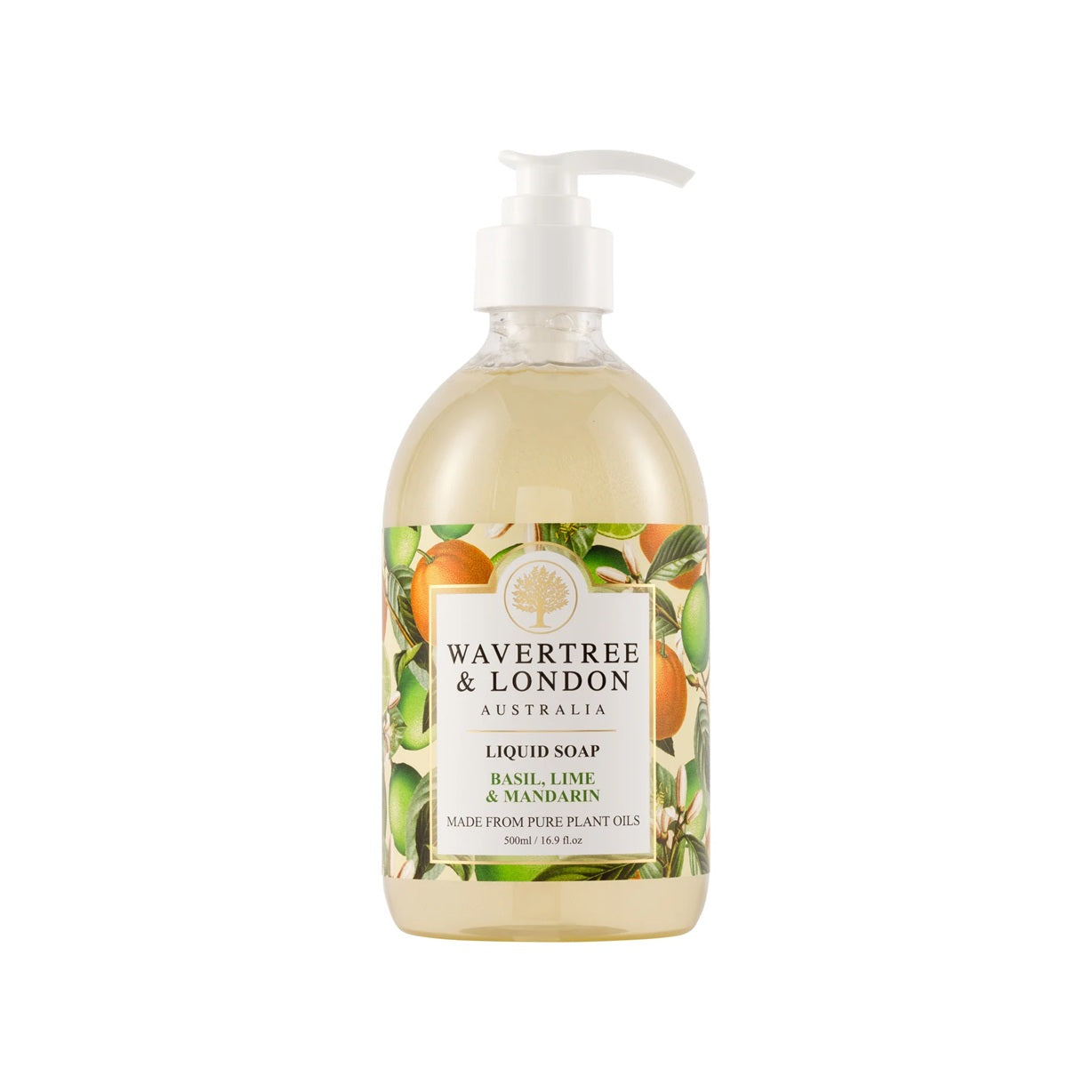 Wavertree & London Basil Lime & Mandarin Liquid Soap 500ml