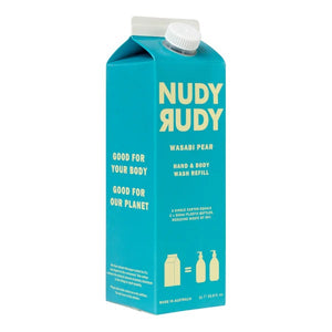 Nudy Rudy Wasabi Pear Hand/body Wash Refill 1 Litre