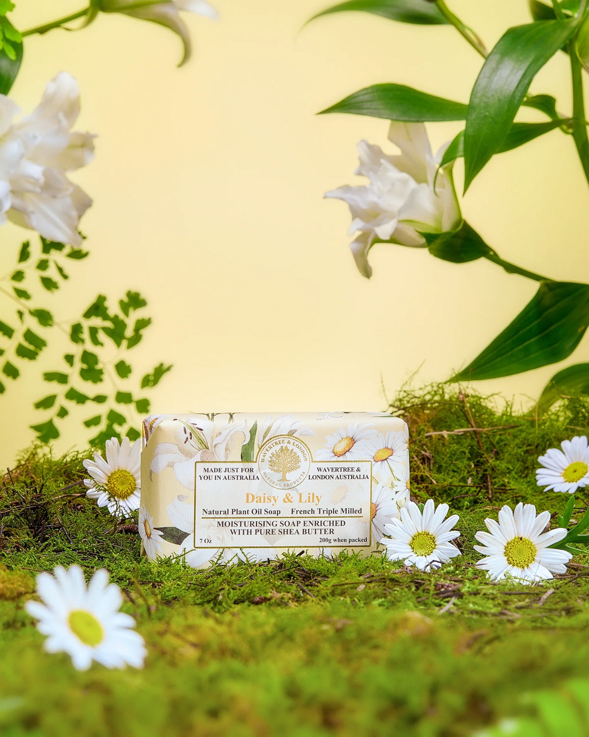 Wavertree & London Daisy & Lily Soap Bar 200g