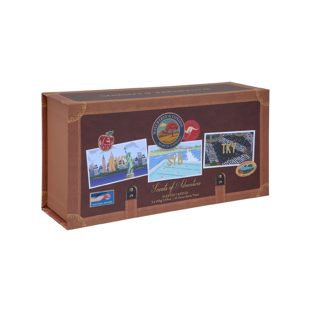 Wavertree & London Scents Of Adventure Mini Candle Trio Set (3 X 105g)