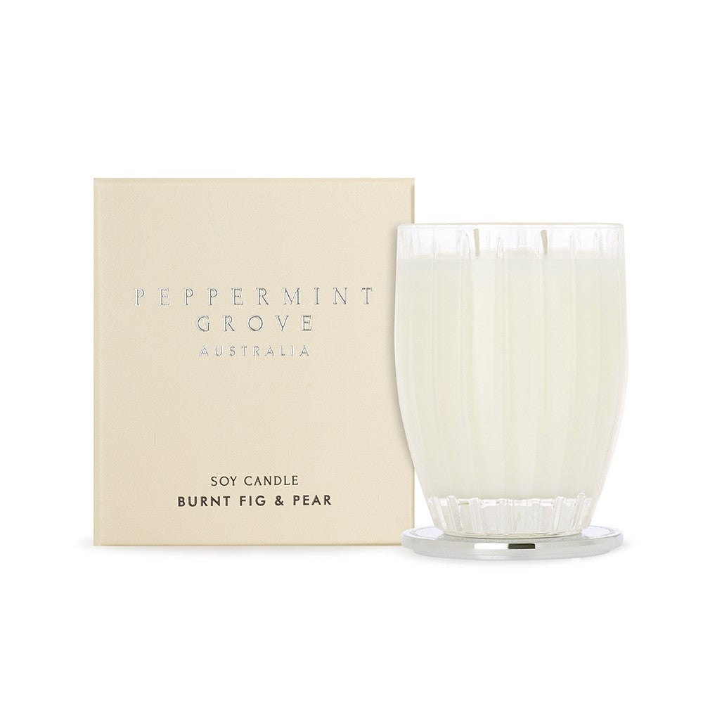 Peppermint Grove Burnt Fig & Pear Candle [sz:370g]