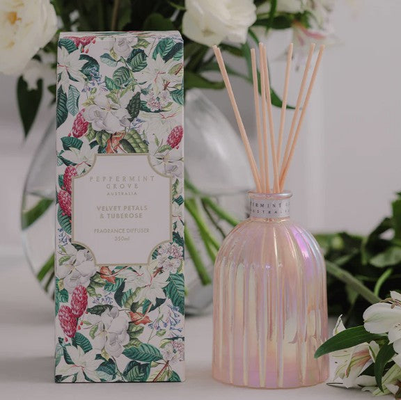 Peppermint Grove Large Diffuser 350ml - Velvet Petals & Tuberose
