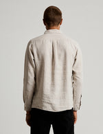 Load image into Gallery viewer, Mr Simple Linen Long Sleeve Shirt - Natural
