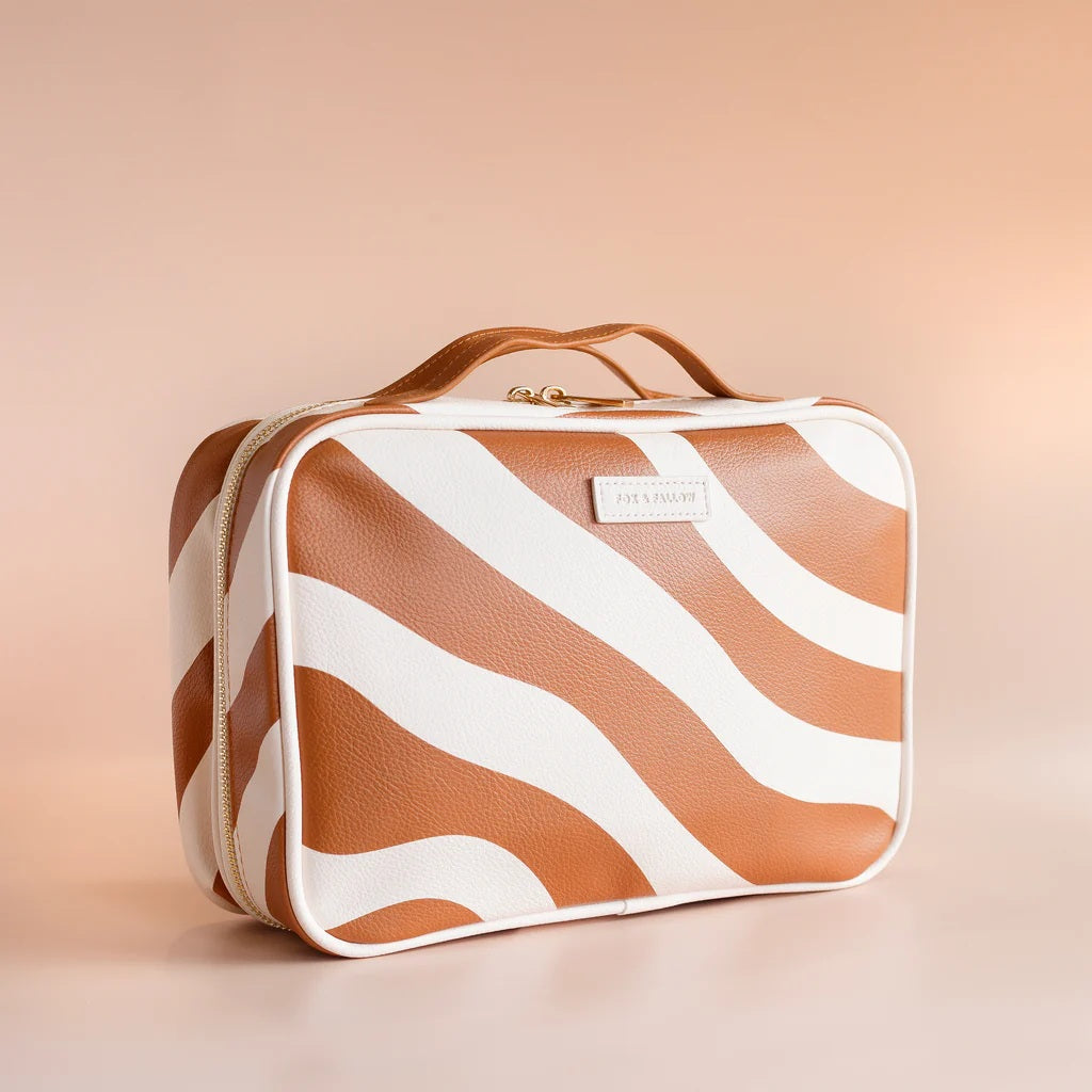 Fox & Fallow Rust Swirl Cosmetic Bag
