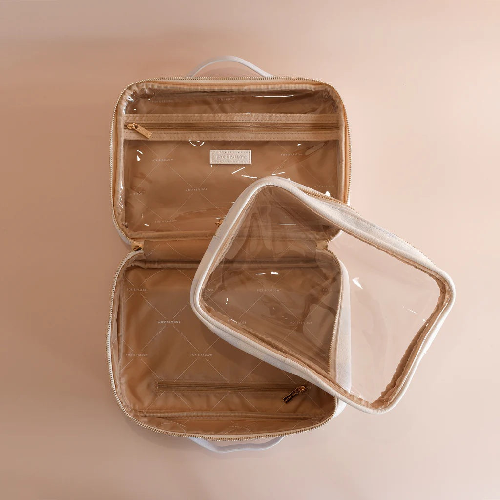 Fox & Fallow Powder Check Cosmetic Bag