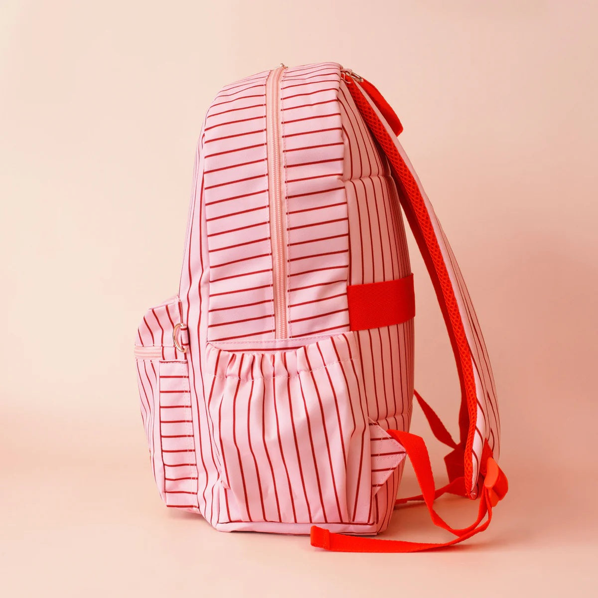 Fox & Fallow Strawberry Stripe Junior Backpack - Medium 20l