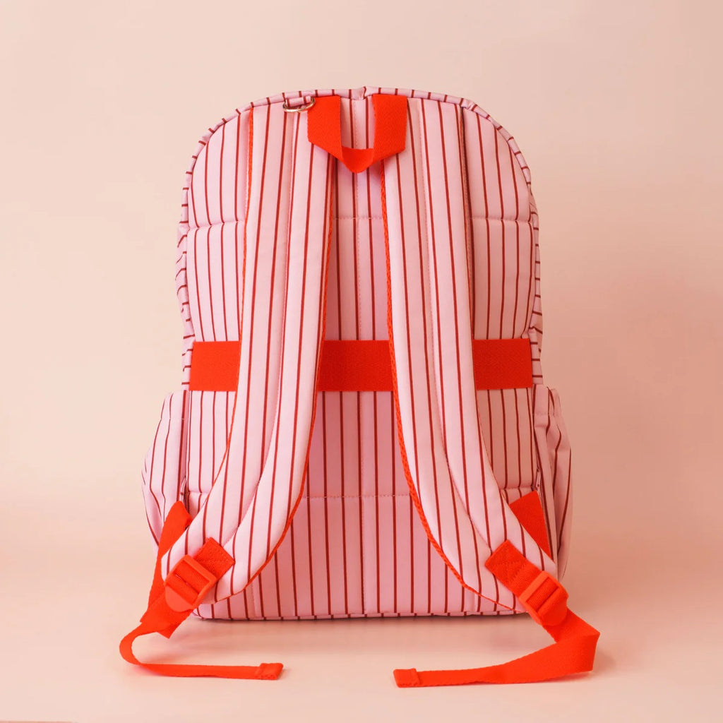 Fox & Fallow Strawberry Stripe Junior Backpack - Medium 20l
