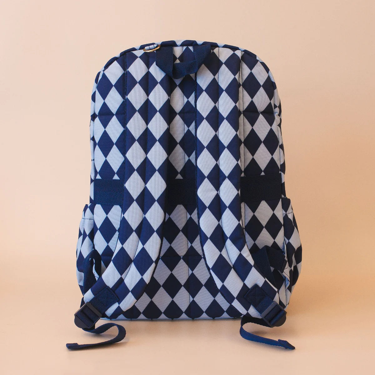 Fox & Fallow Navy Diamonds Junior Backpack - Medium 20l