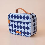 Load image into Gallery viewer, Fox &amp; Fallow Navy Diamonds Mini Lunch Bag
