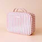 Load image into Gallery viewer, Fox &amp; Fallow Rose Pinstripe Cosmetic Bag
