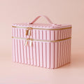 Fox & Fallow Rose Pinstripe Vanity Case - The Classic