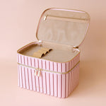 Load image into Gallery viewer, Fox &amp; Fallow Rose Pinstripe Vanity Case - The Classic
