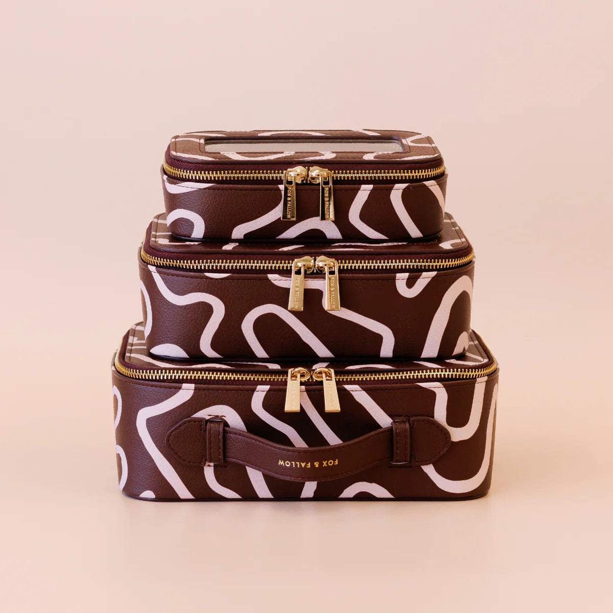 Fox & Fallow Como Cosmetic Nested Trio Set