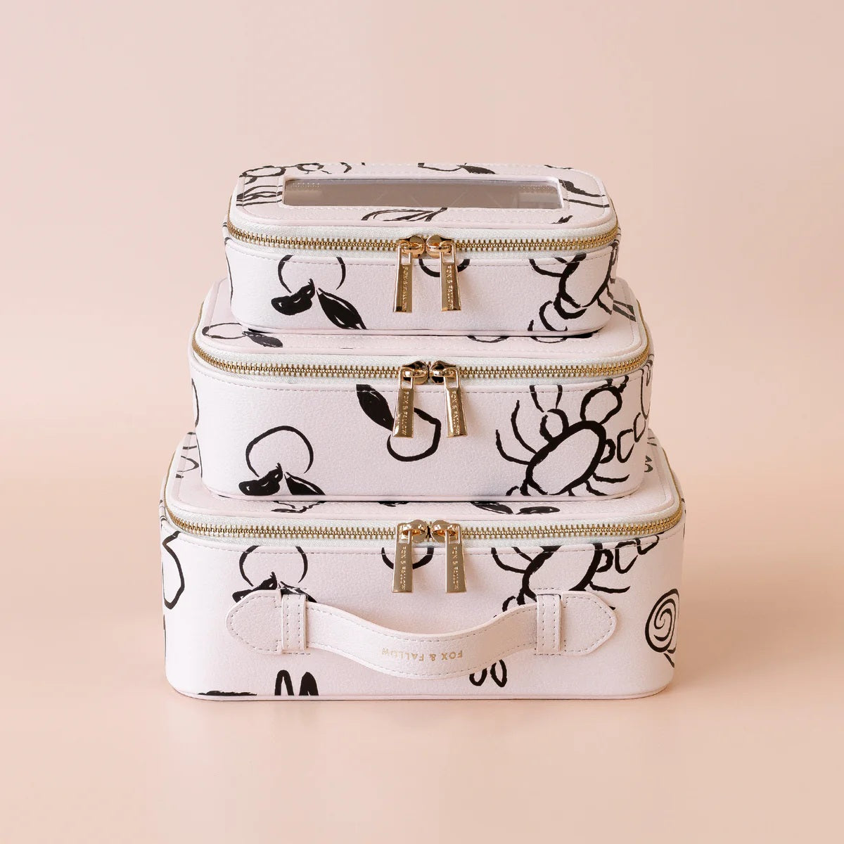 Fox & Fallow Amalfi Cosmetic Nested Trio Set