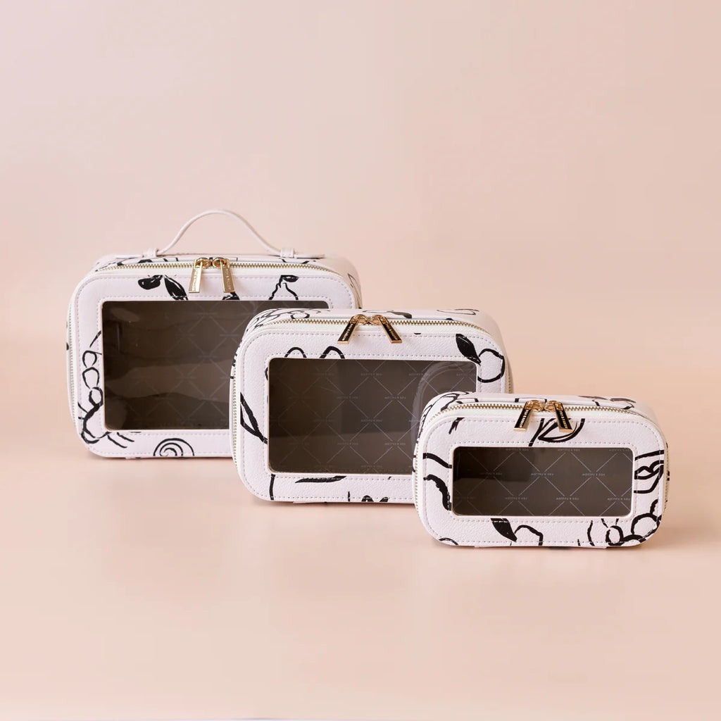 Fox & Fallow Amalfi Cosmetic Nested Trio Set