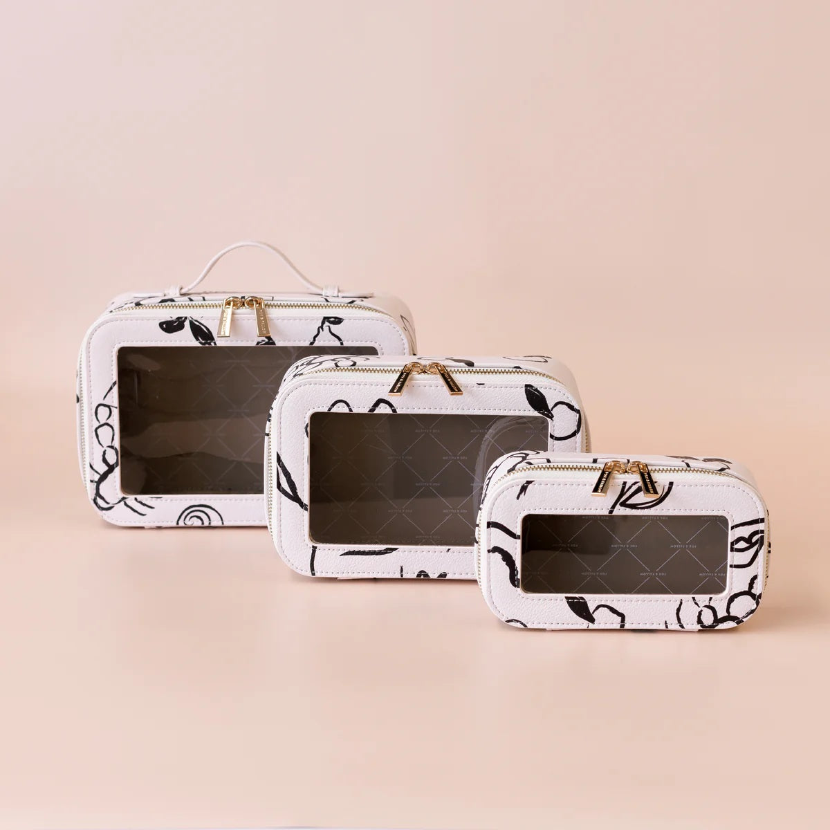 Fox & Fallow Amalfi Cosmetic Nested Trio Set