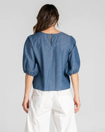 Load image into Gallery viewer, Boom Shankar Ava Top Basic Chambray *sale*
