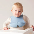 B.box Silicone Bib Lullaby Blue