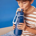 B.box 1l Insulated Flip Top Drink Bottle Midnight