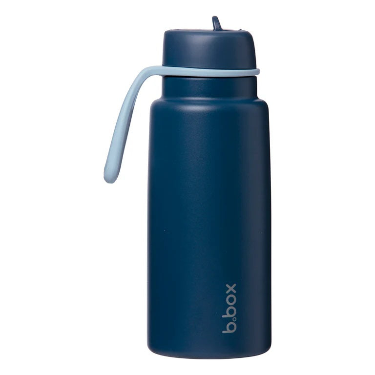 B.box 1l Insulated Flip Top Drink Bottle Midnight
