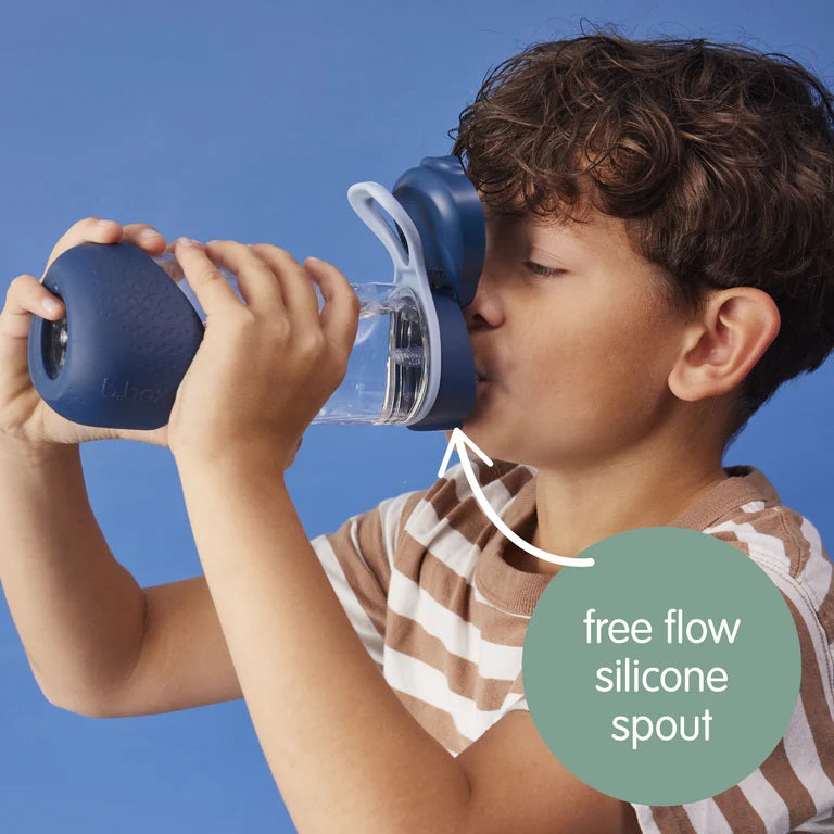 B.box Sport Spout Tritan Drink Bottle 600ml Midnight