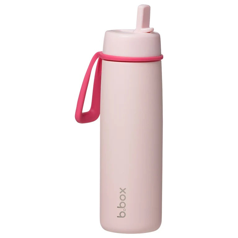 B.box 690ml Insulated Flip Top Bottle - Pink Paradise
