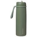 B.box 690ml Insulated Flip Top Bottle - Olive