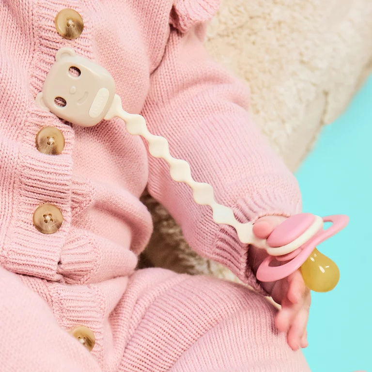 B.box Soother Clips - Blush + Vanilla