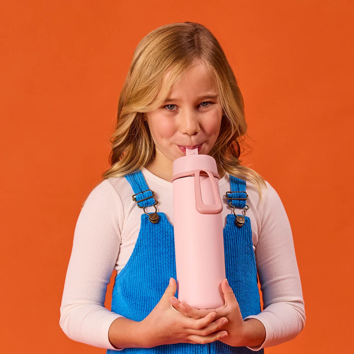 B.box 690ml Insulated Flip Top Bottle - Blush Crush
