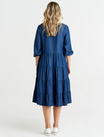 Load image into Gallery viewer, Betty Basics Janie Dress Blue Haze
