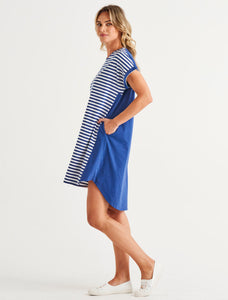 Betty Basics Maxine T-shirt Dress Ocean Stripe *sale*