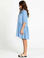 Load image into Gallery viewer, Sass Willow Shirt Dress Blue Wash
