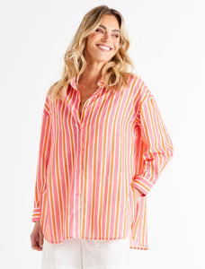 Betty Basics Quinn Shirt Sundown Stripe *sale*