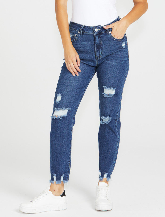 Sass Suzi Jean 78 Indigo Wash [sz:8]