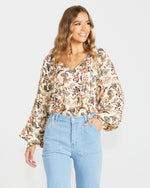 Load image into Gallery viewer, Sass Dara Boho Top Wildflower [sz:8]
