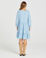 Load image into Gallery viewer, Sass Davie Tiered Dress Chambray [sz:8]
