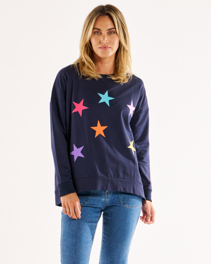 Betty Basics Sienna Star Jumper Star Print [sz:8]