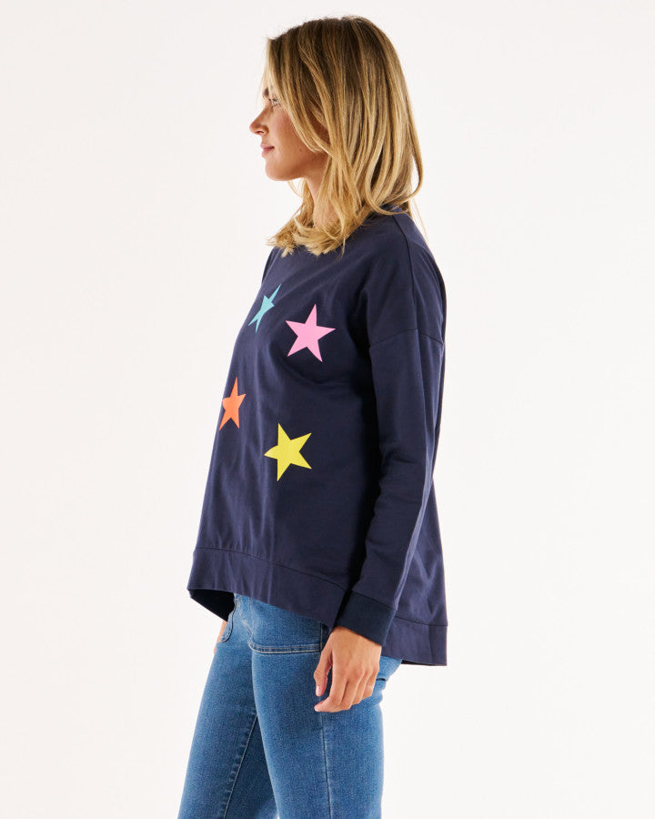 Betty Basics Sienna Star Jumper Star Print [sz:8]