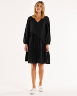 Load image into Gallery viewer, Betty Basics Tenley Tiered Dress Black [sz:8]
