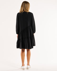 Betty Basics Tenley Tiered Dress Black [sz:8]