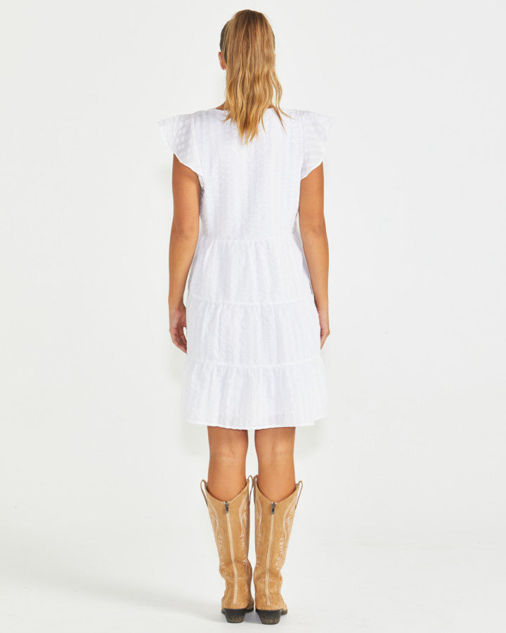 Sass Phillipa Dress - White [sz:8]