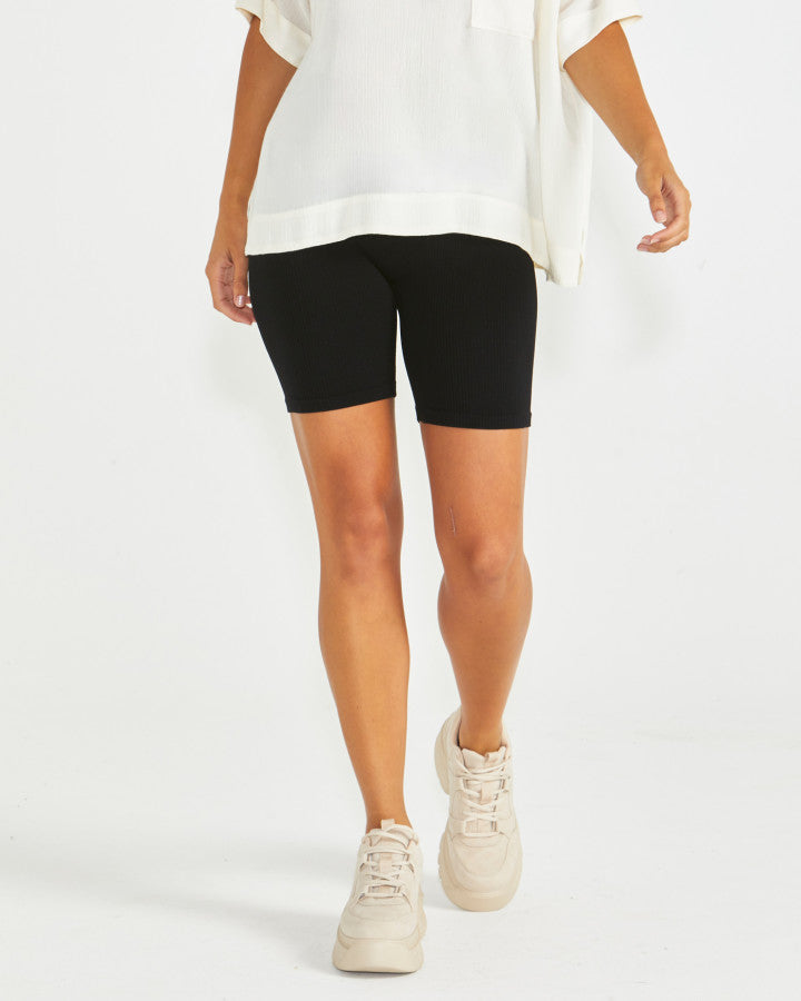 Sass Stormi Seamfree Shorts - Black [sz:xs/s]