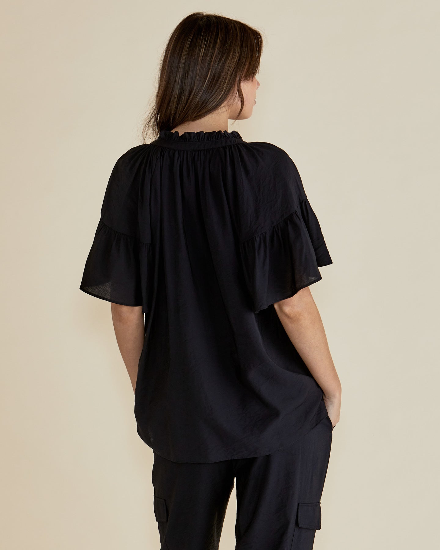 Betty Basics Vivienne Blouse Black [sz:8]